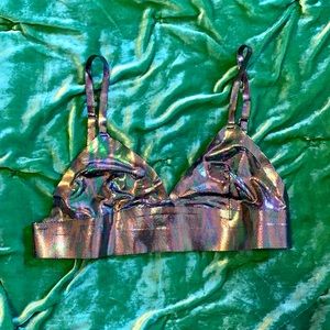 NWOT Metallic Bra